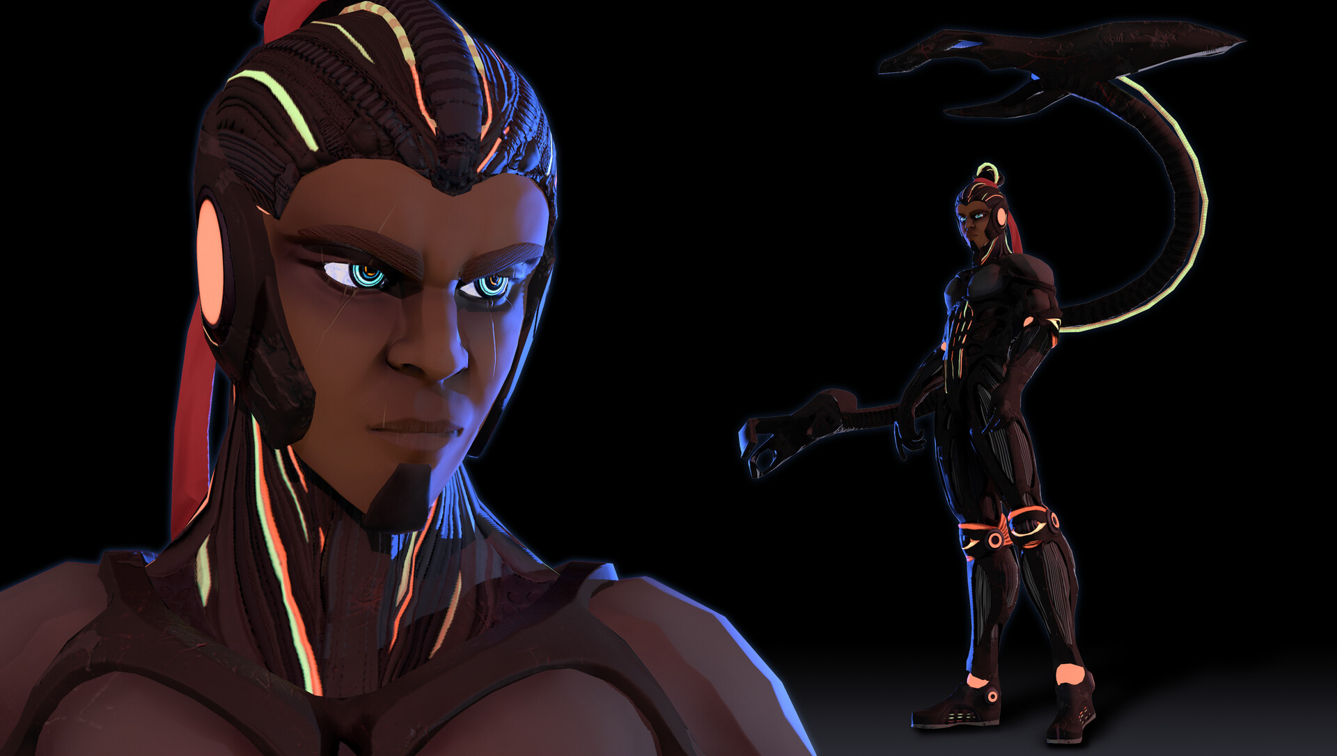Image: https://cdnb.artstation.com/p/assets/images/images/015/914/005/large/lisha-wagner-character-closeup.jpg?1550152686 Character Close Up