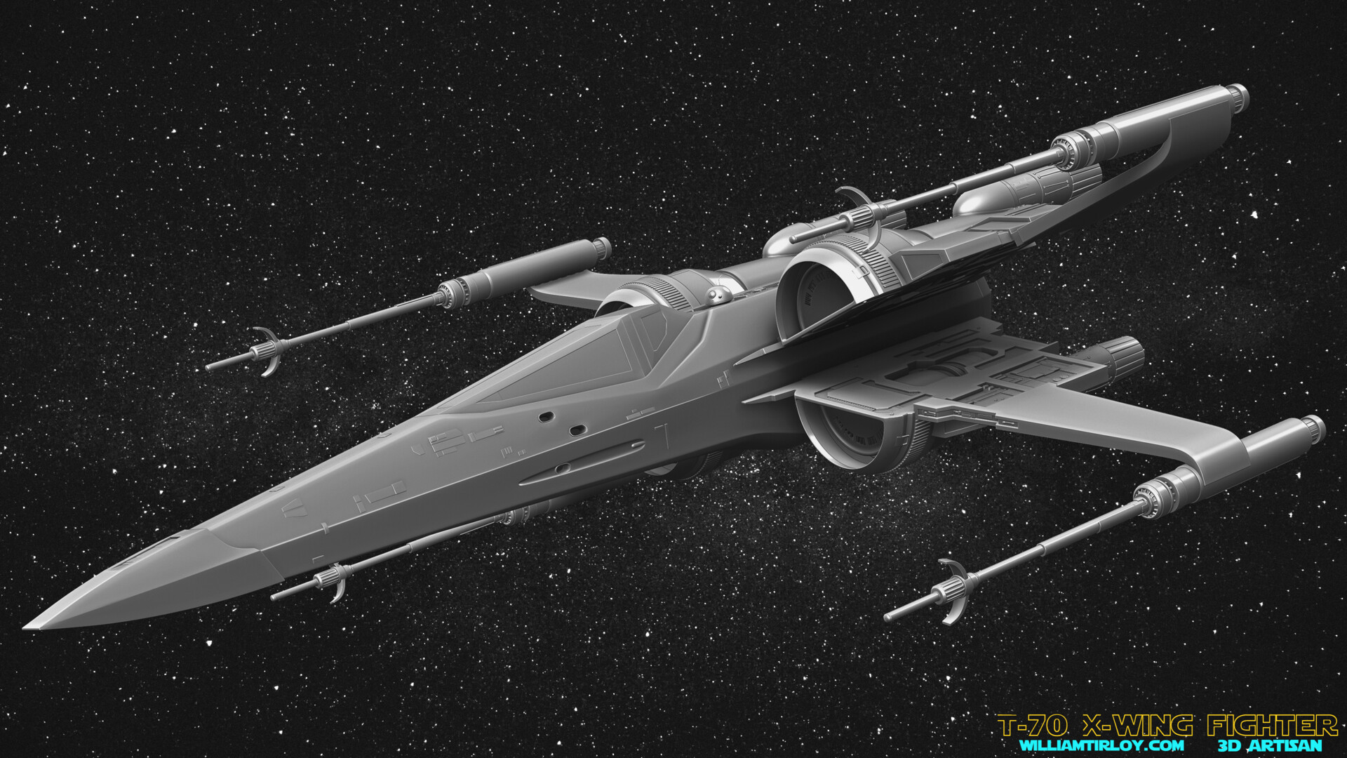 Artstation Star Wars Call Of The Empire Fan Film T 70 X Wing Model William Tirloy