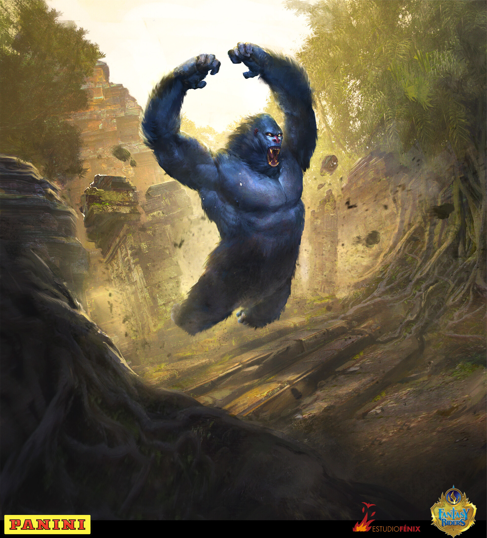 Artstation Fantasy Riders Blue Ape Alvaro Ramirez