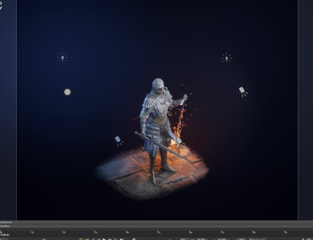 Lighting Setup in Marmoset (with Fog)