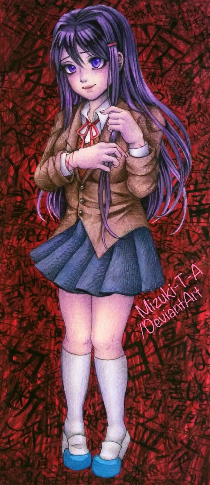 Artstation Doki Doki Literature Club Fanart Yuri Mizuki T A
