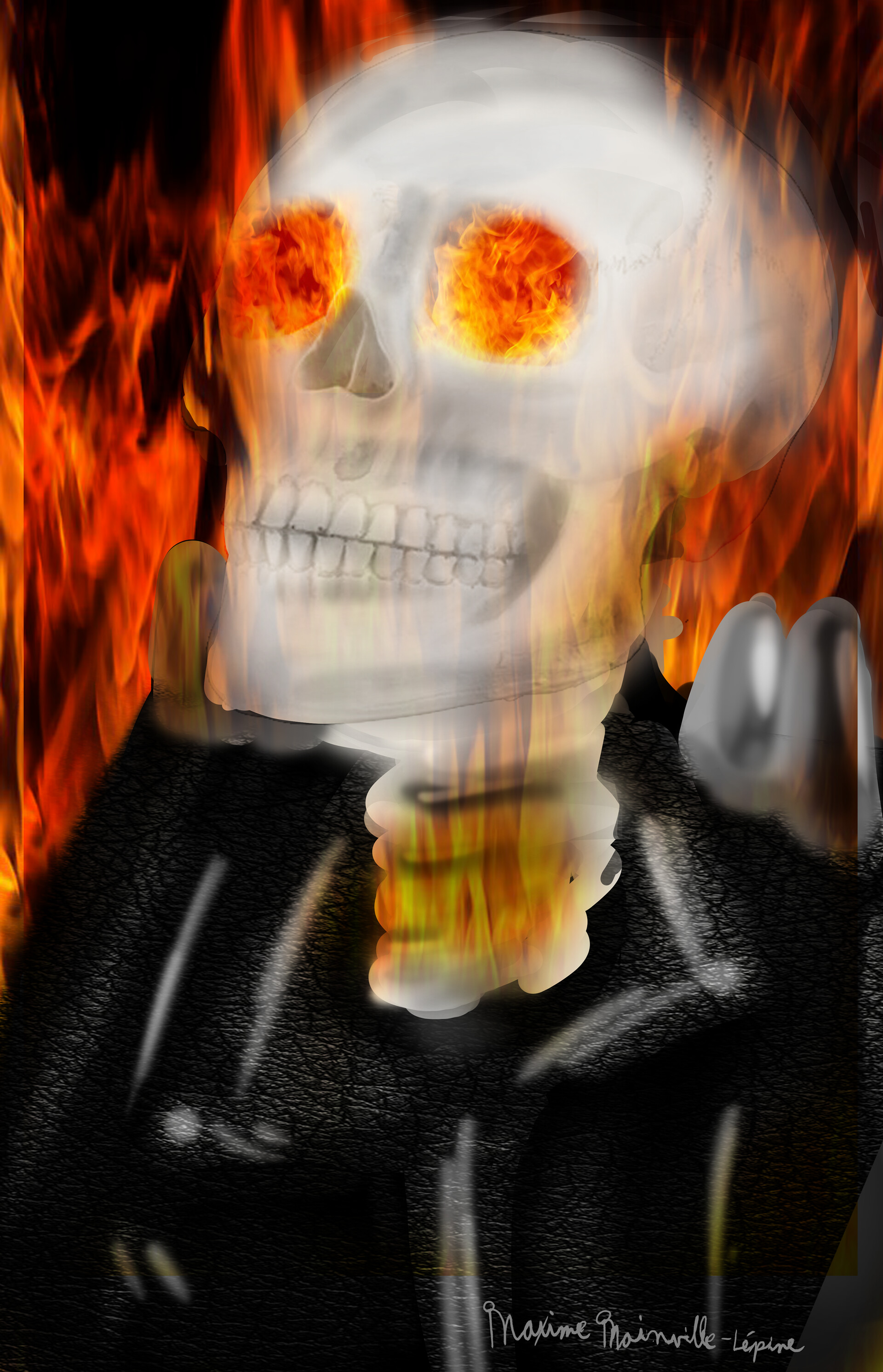artstation ghost rider maxime
