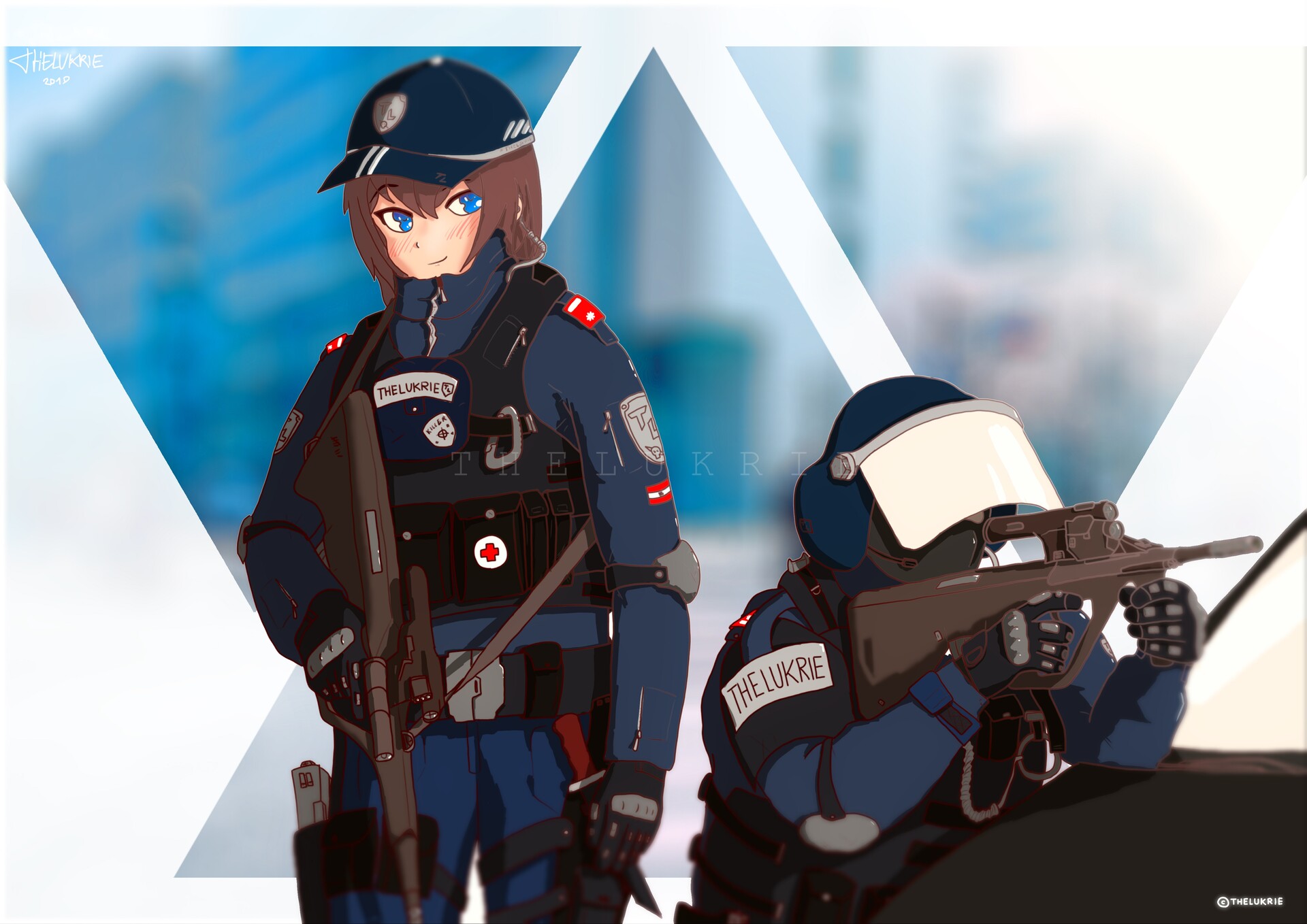 Artstation Anime Swat Eko Cobra Units Tl Video The Lukrie