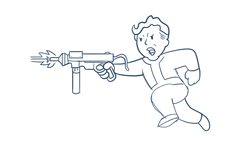 Artstation Fallout 4 New Vegas Mod Run N Gun Perk Animation Bruno Sathler