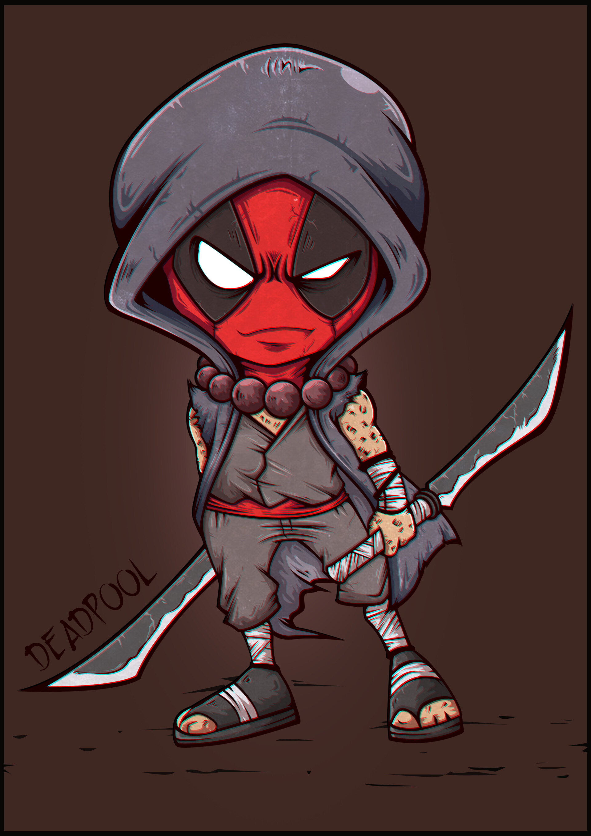 Artstation Monk Deadpool Vincent Macayan