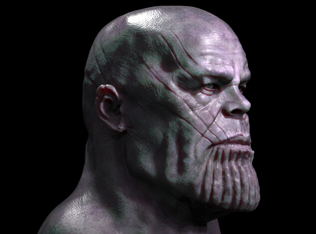 Artstation Thanos 3d Model Azzeddin Douakha