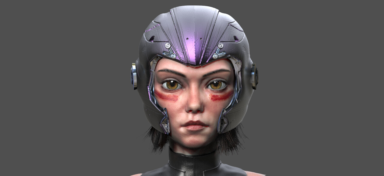 Artstation Alita Battle Angel 3d Model Azzeddin Douakha
