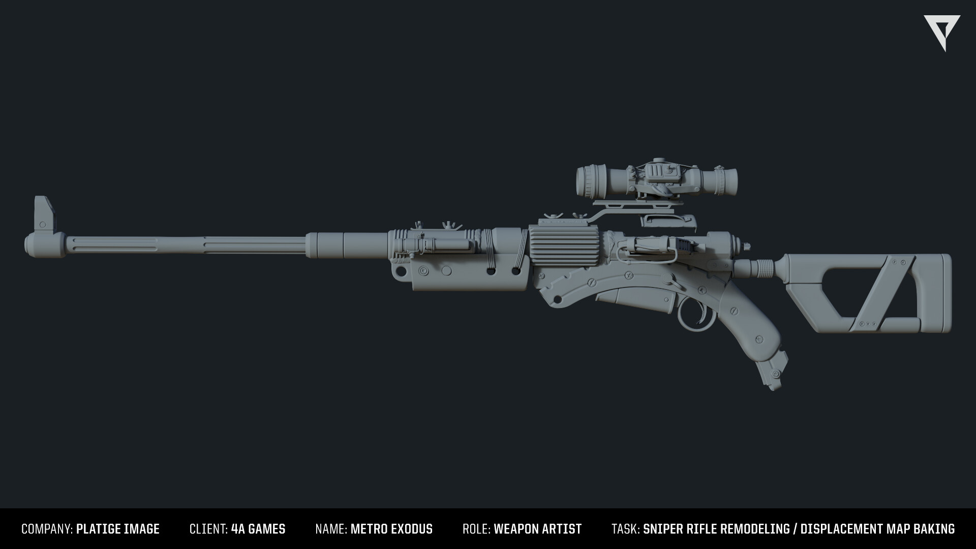 Artstation Metro Exodus Sniper Rifle Damian Drabik