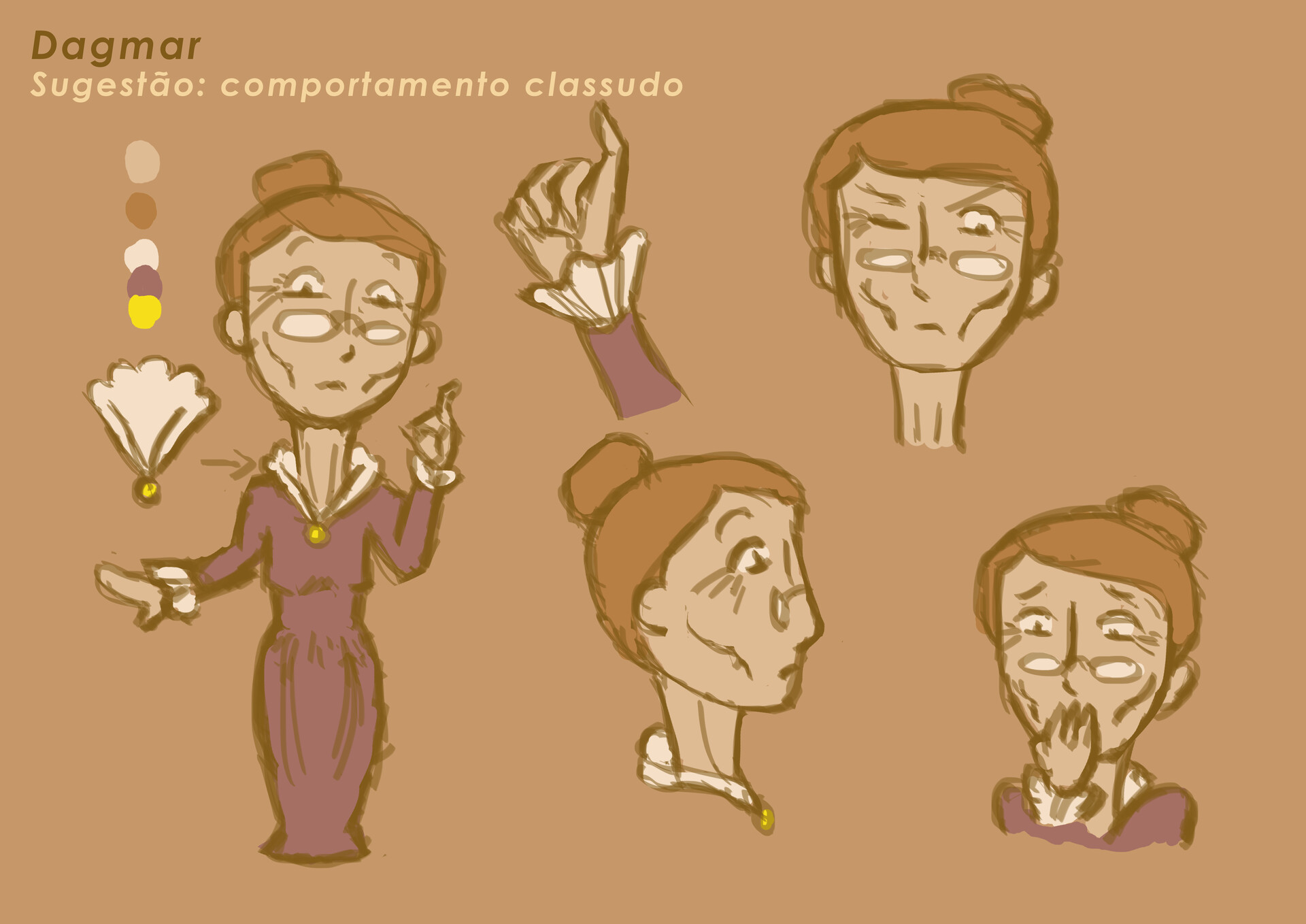 Sabrina Cristo Characters Reference Sheets Miado Animation