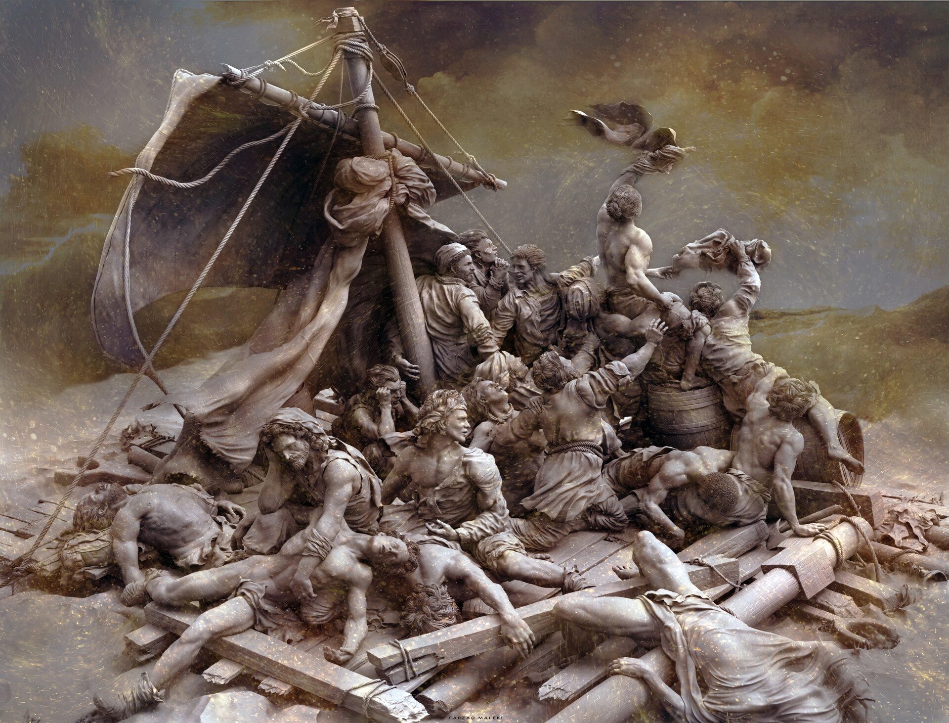 Raft of sales the medusa painting