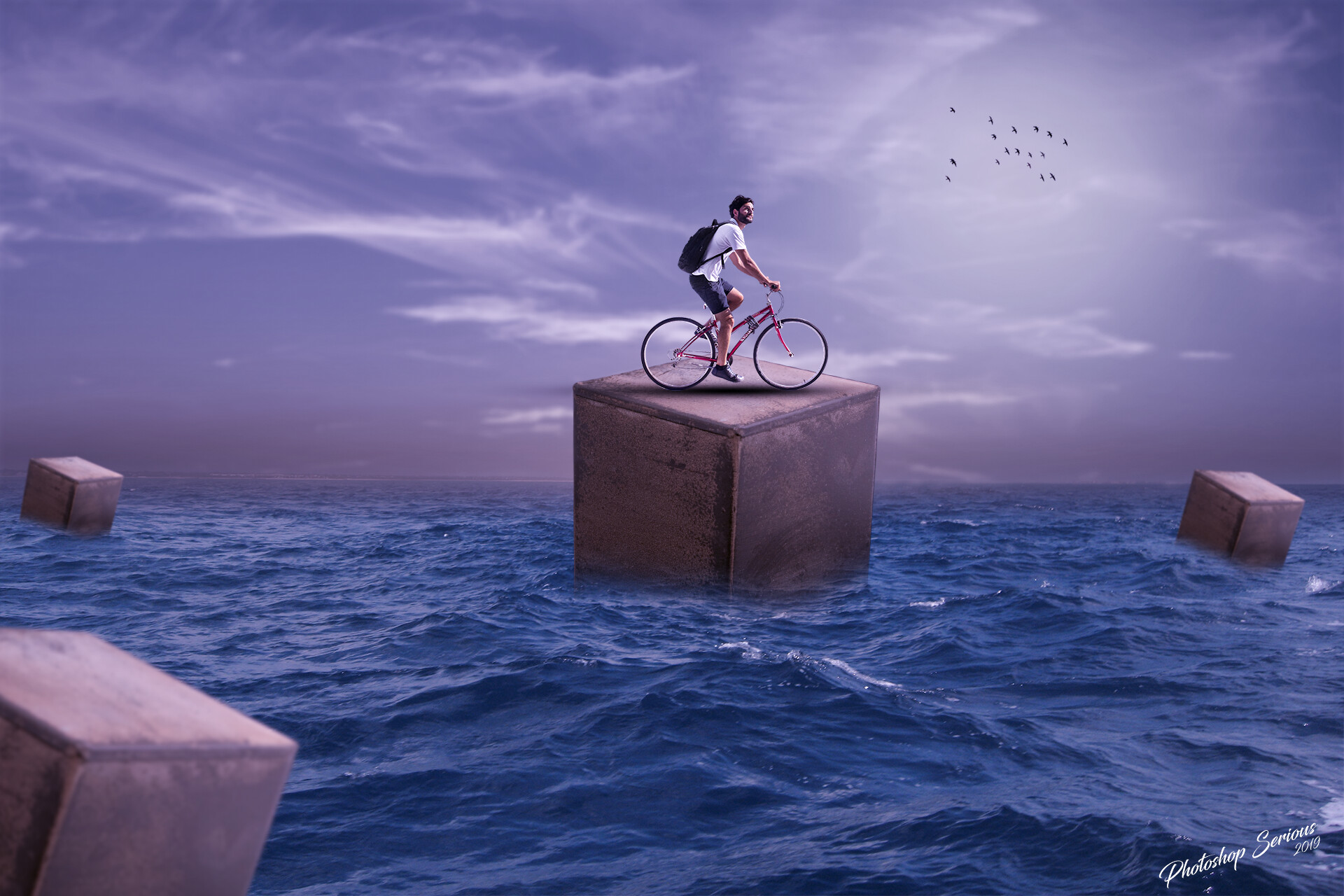 anil patel cycling on box photo