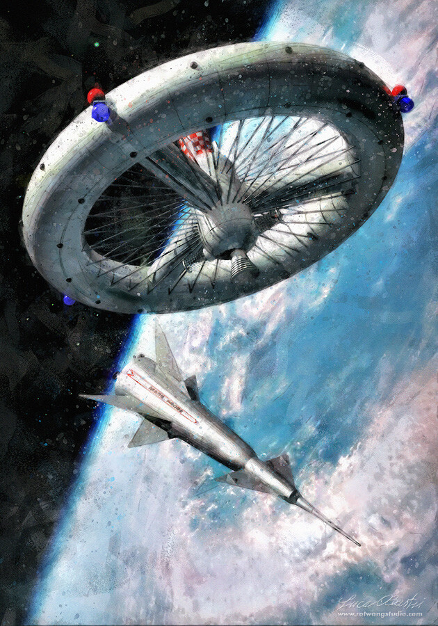 Space Station and Mars Probe