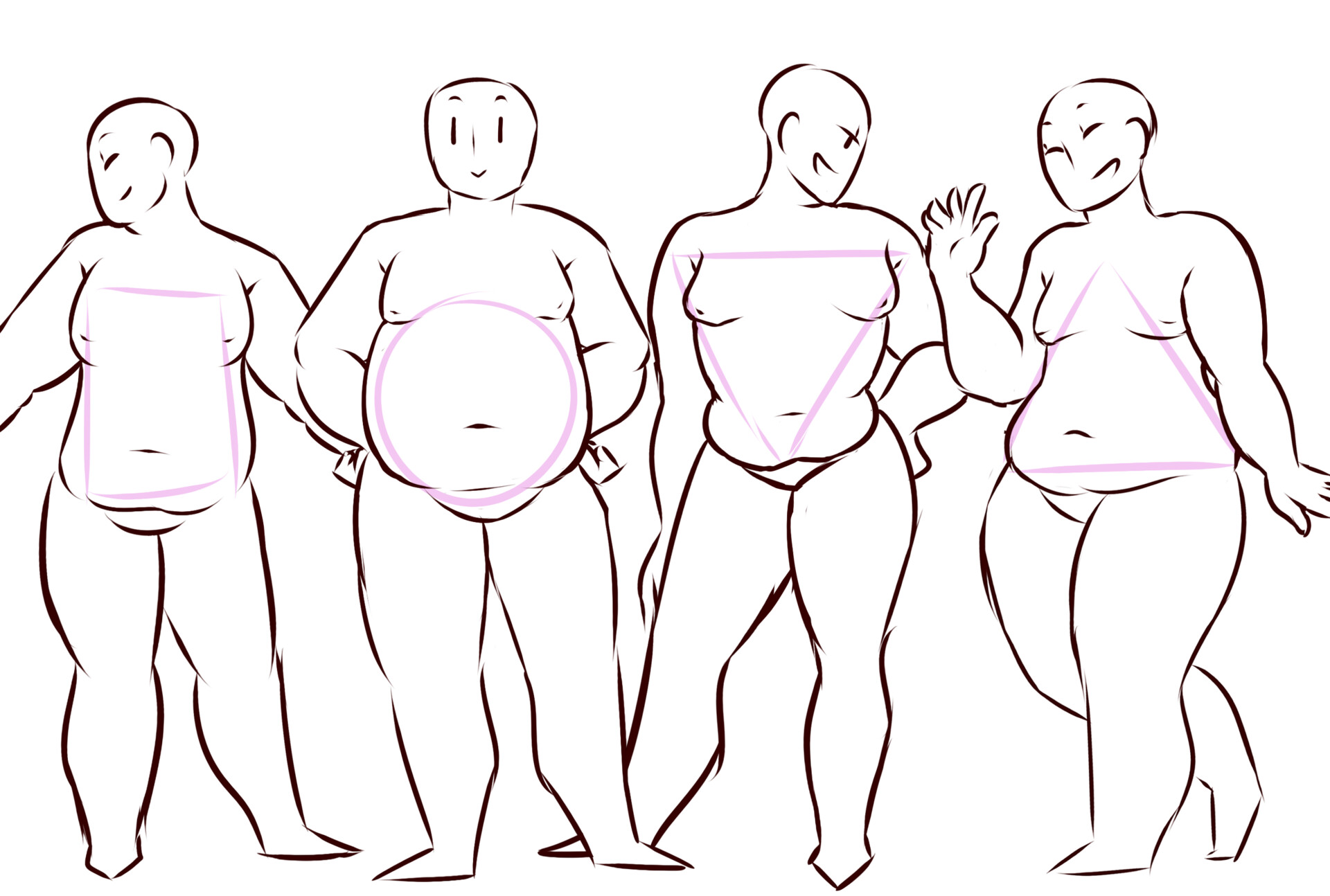 Body type drawing, Body sketches, Poses
