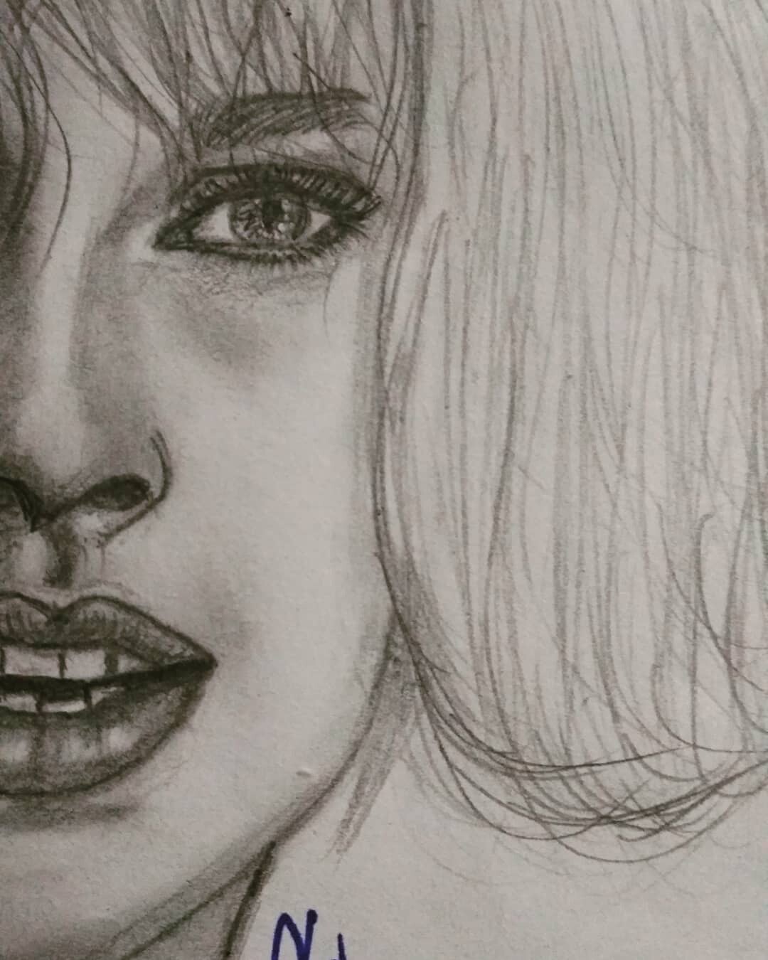 Charcoal sketch of Taylor Swift  Art shines  Quora
