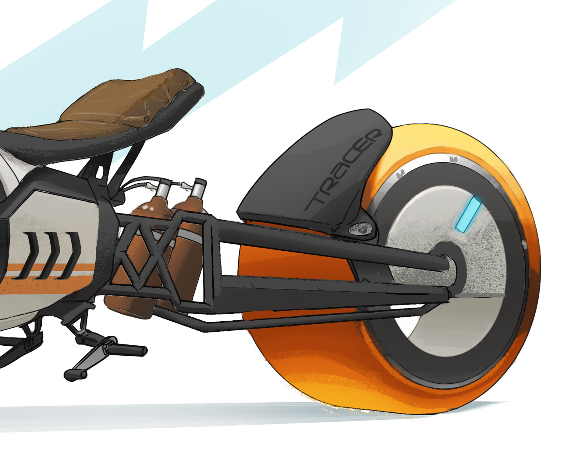 DALEX - Overwatch Team Racing: Tracer Motorcycle Concept [fan art]