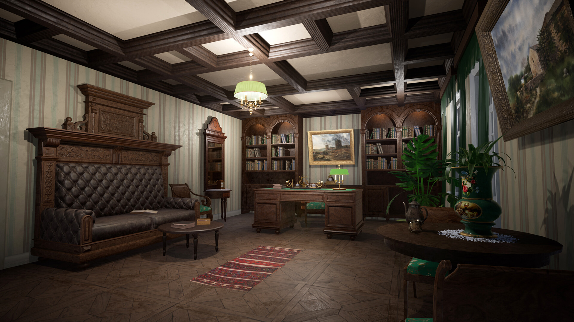 Artstation Russian Estate House Ue4 Mikhail Kadilnikov