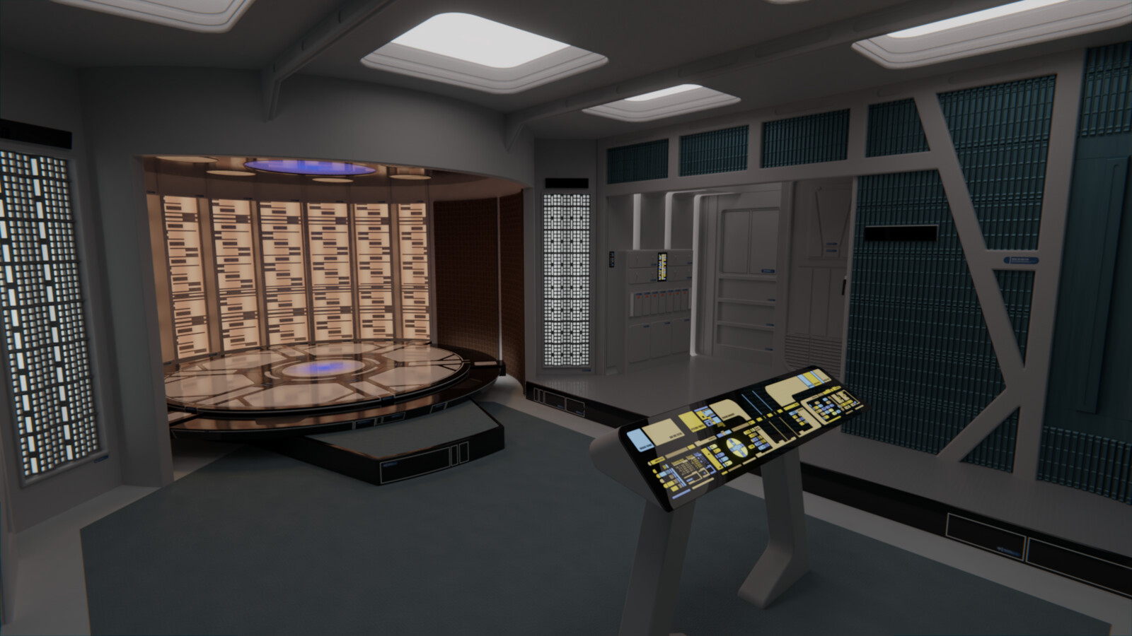 USS Galaxy Transporter Room