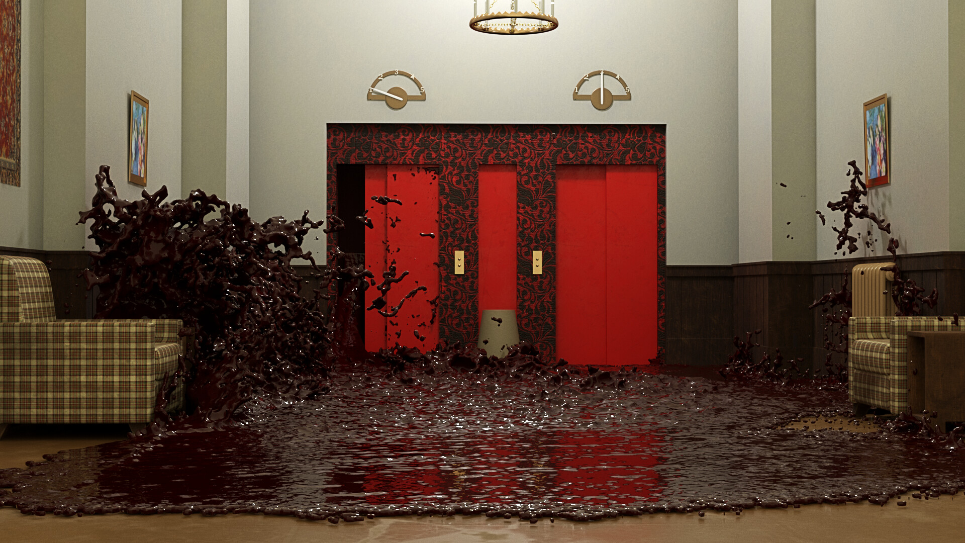 The Shining Blood Elevator Love Meme