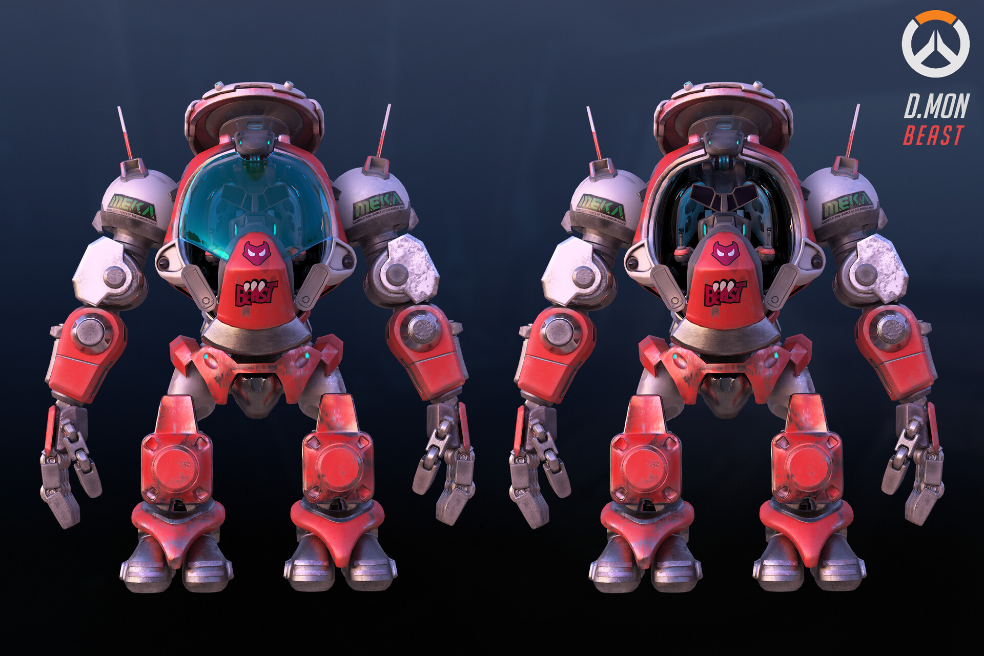 Artstation D Mon And Beast Gong Ill Meka 'beast' and pilot yuna (d.mon) from concept illustration of meka team thanks for watching and hope you like it! artstation d mon and beast gong ill
