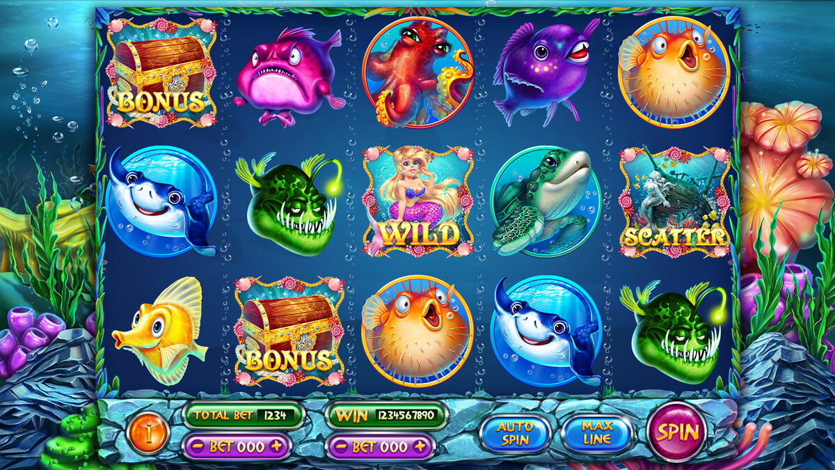 Free ocean treasure slot game