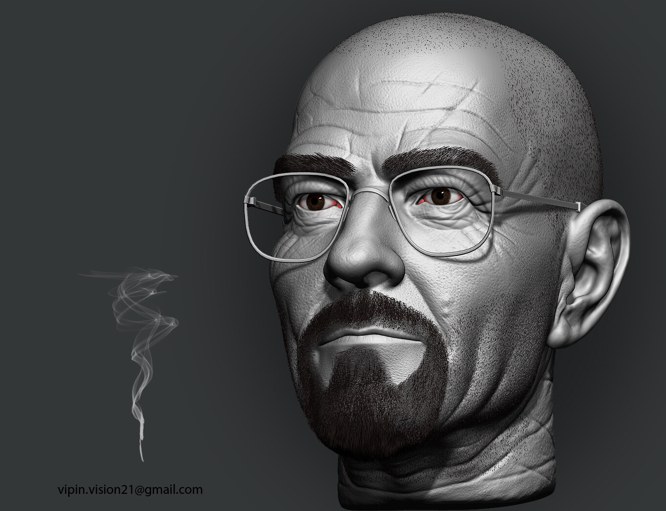 Vipin Singh Breaking Bad Walter White Fan Art