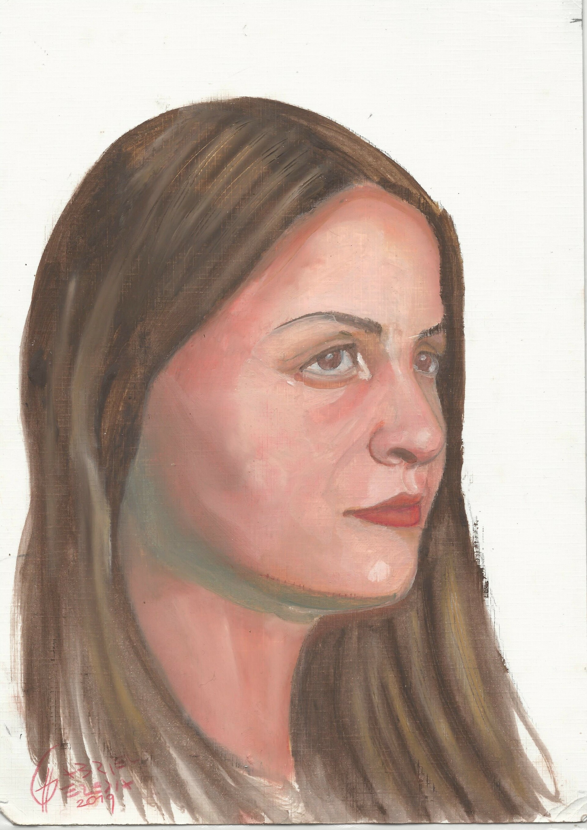 Artstation Oil Pastels Portraits Gabriel Heredia