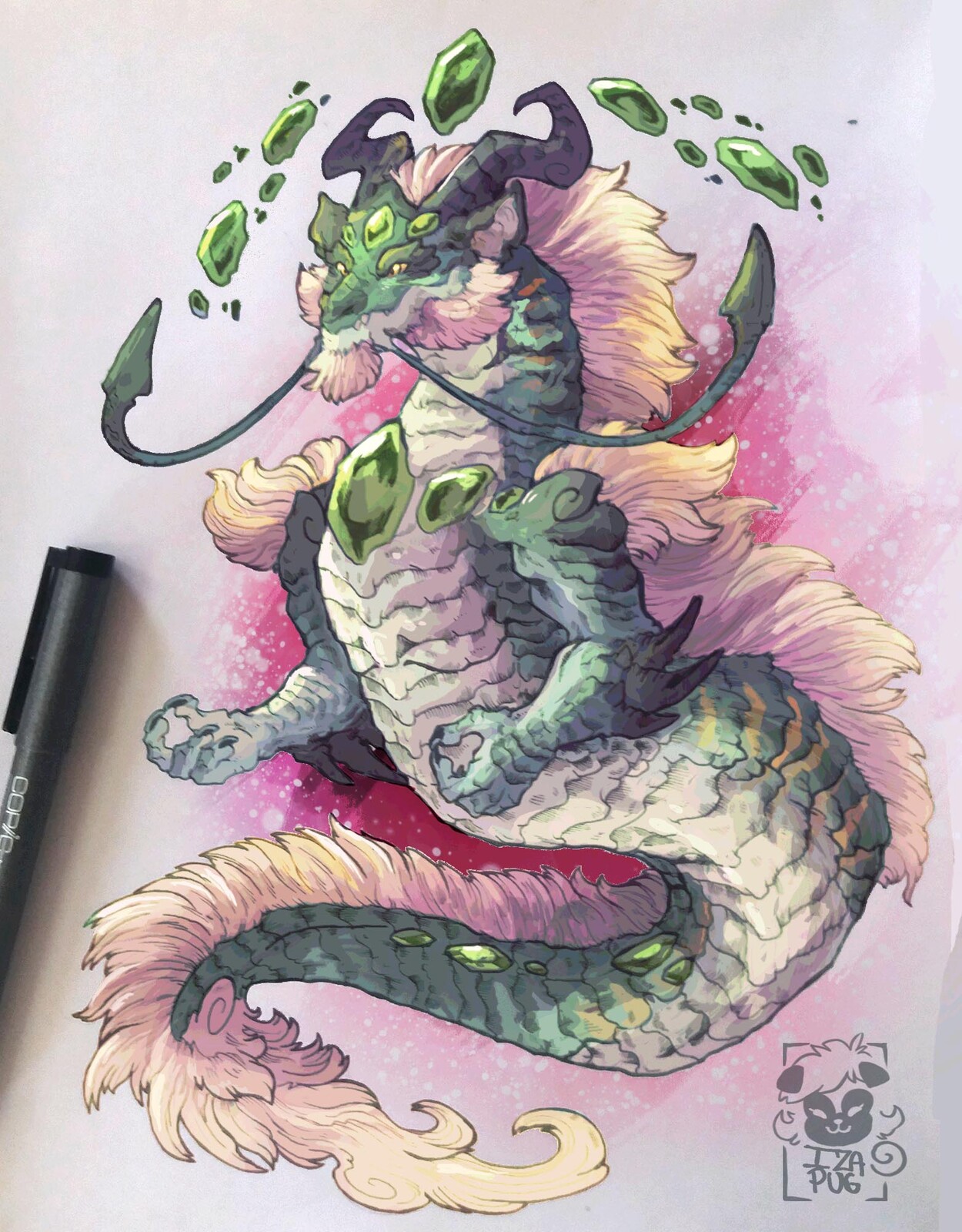 Emerald Chinese Dragon
