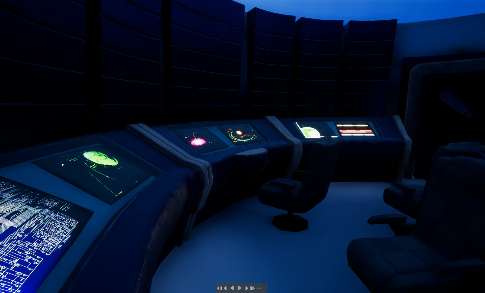 Interior look (closed windows)