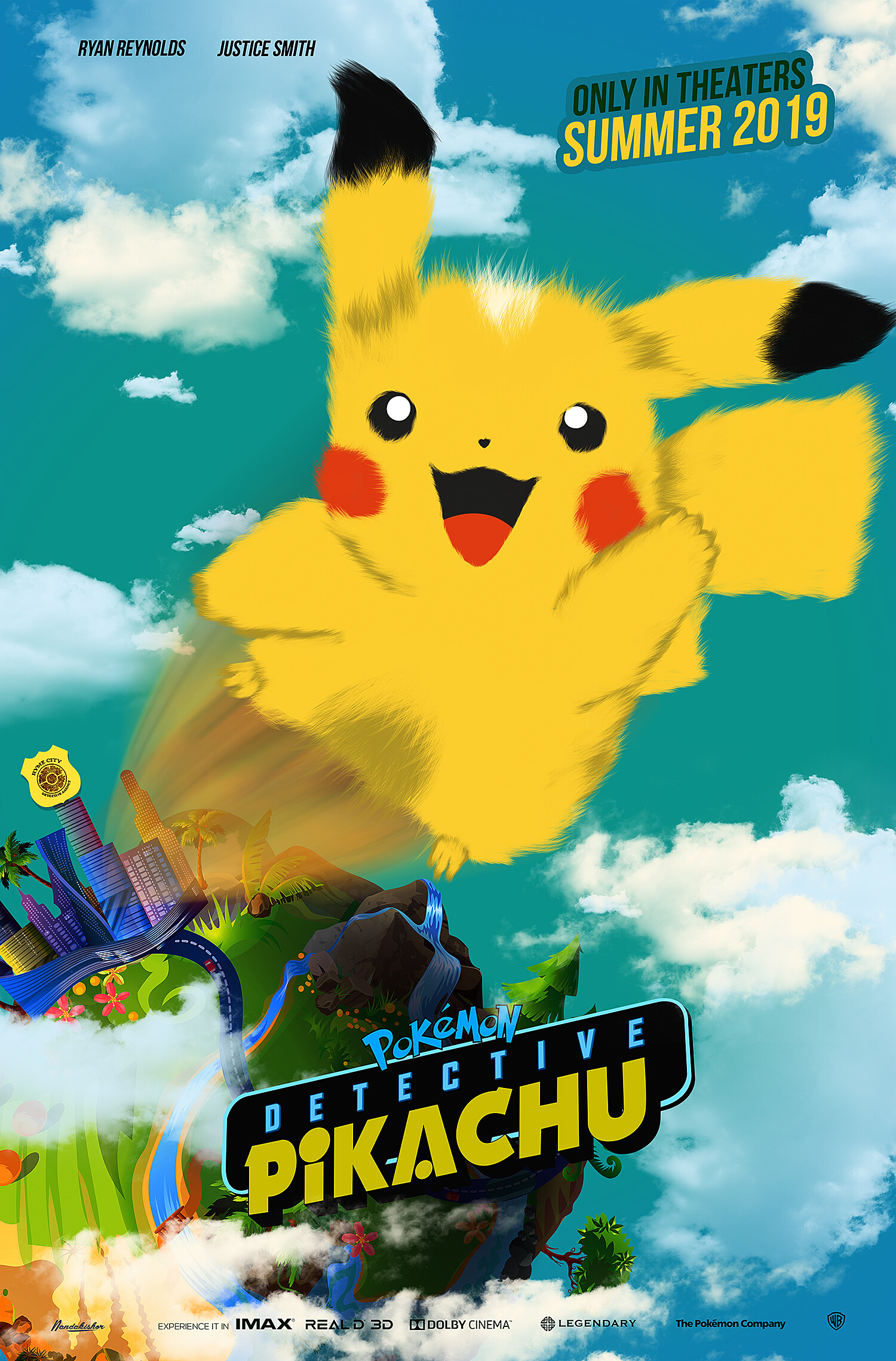 Artstation Pokemon Detective Pikachu Movie Illustration And