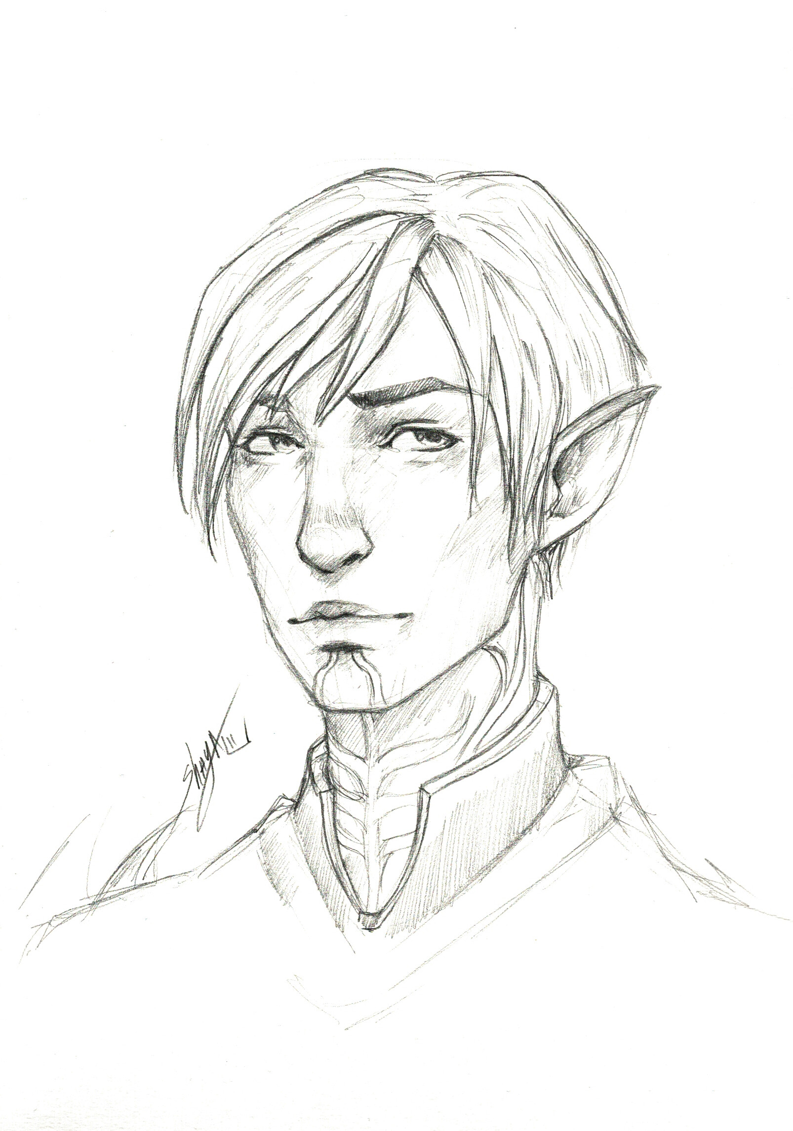 ArtStation - Fenris fan art sketch