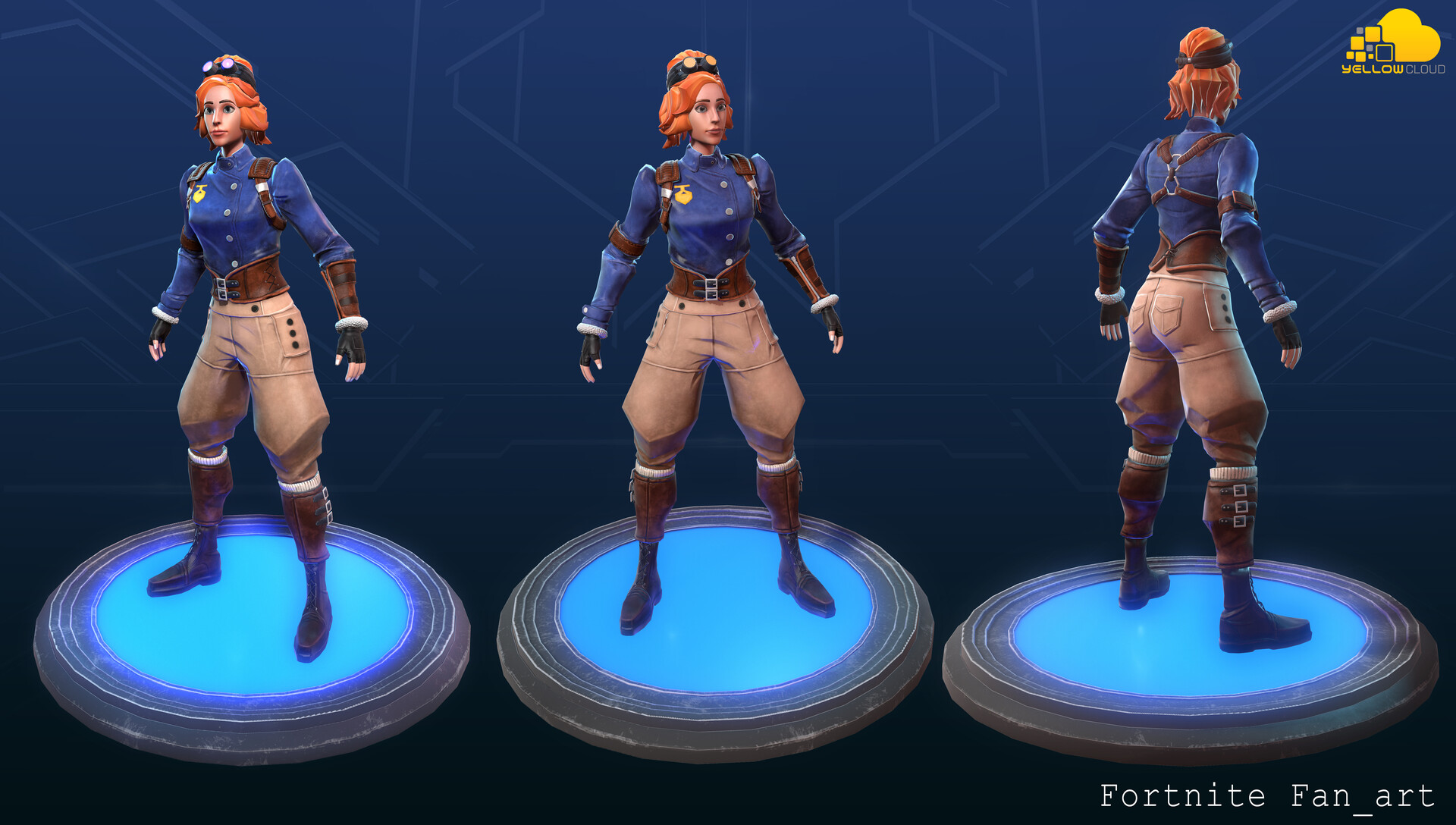 ArtStation - Fortnite - Fan_Art - Game Asset