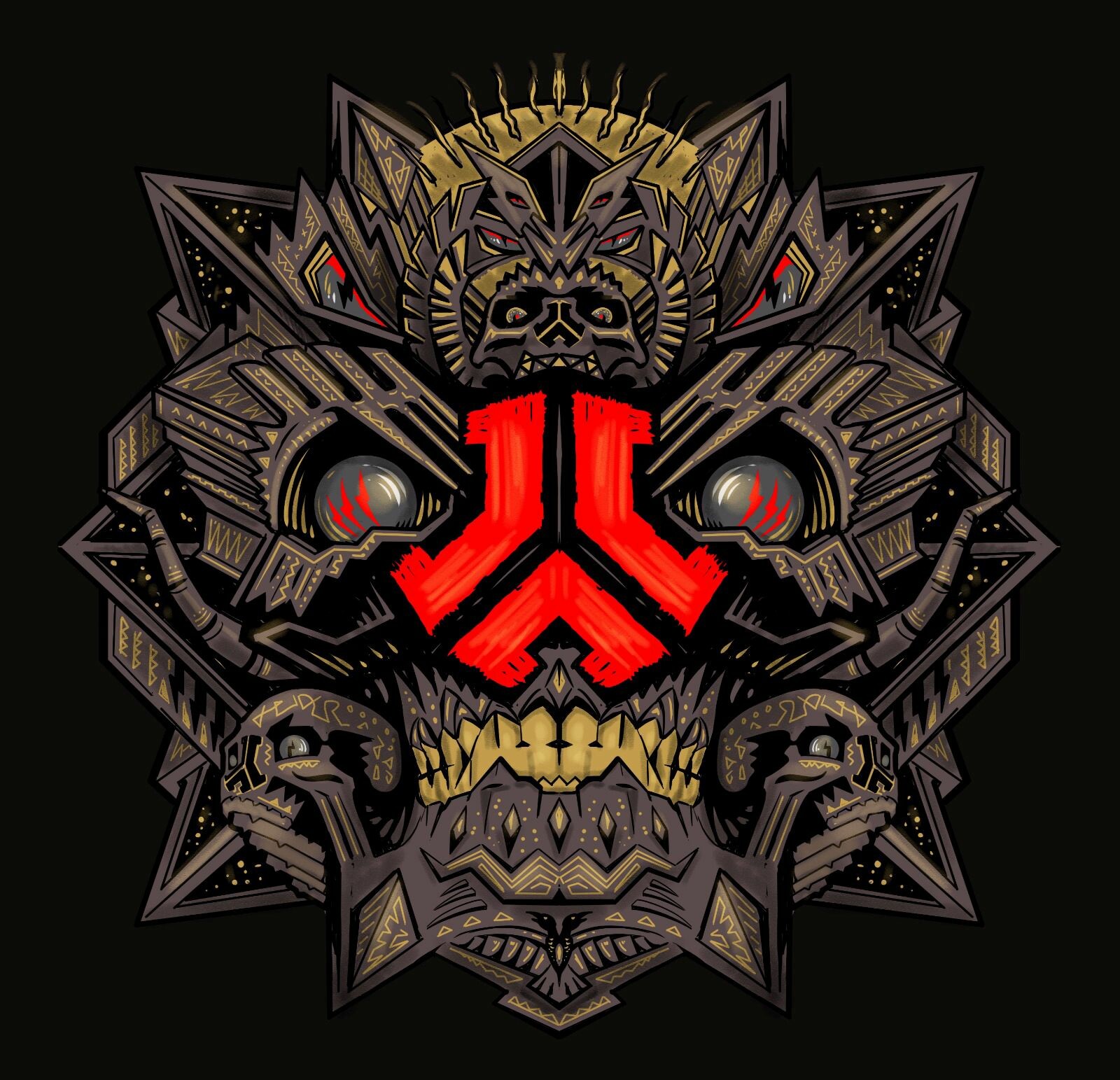 The original artwork Eric created and was used as the concept.