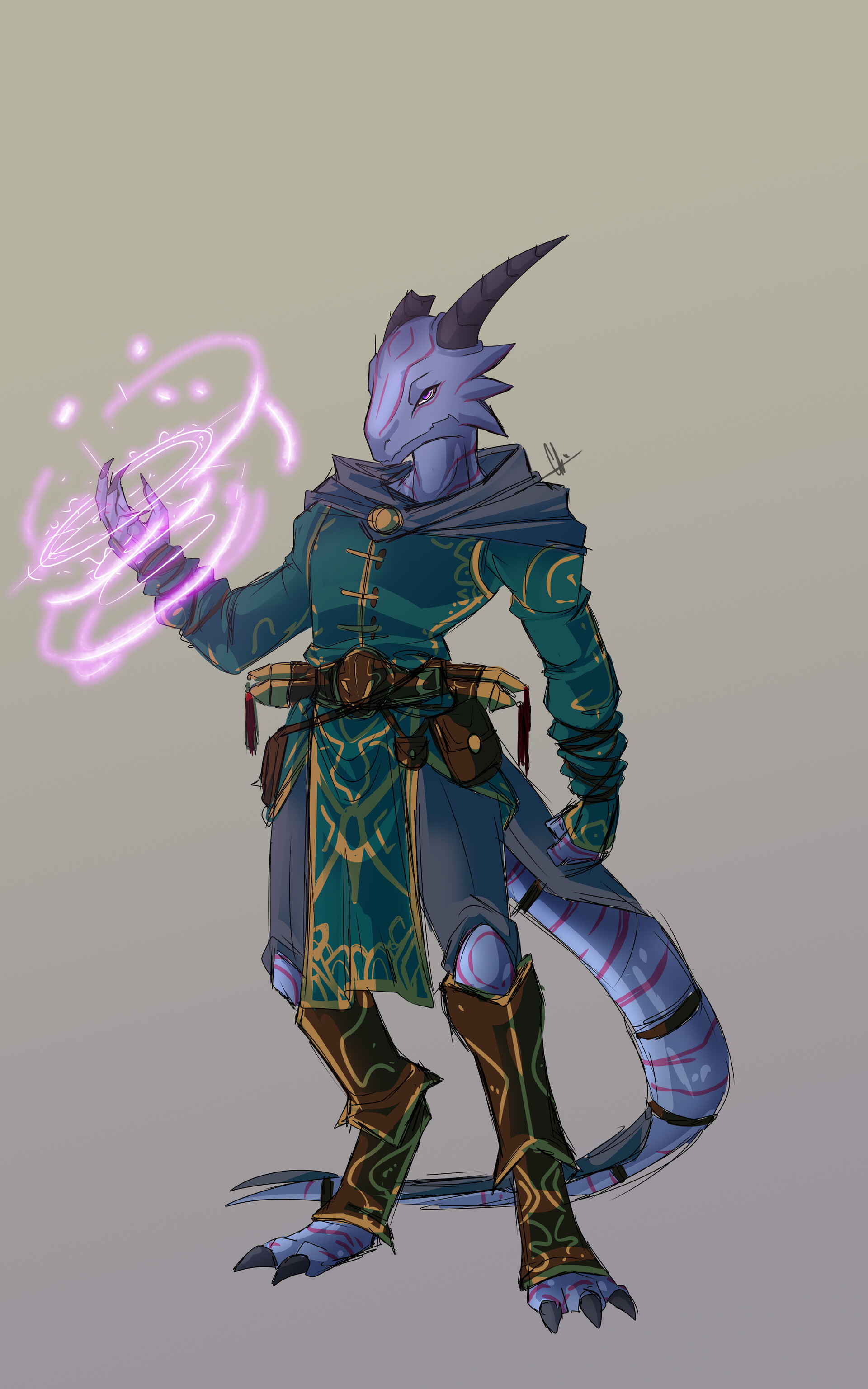 A fire dragonborn mage I really liked the design for this one The cobra  aesthetic is chef kiss dndcommission dragonborn  Instagram