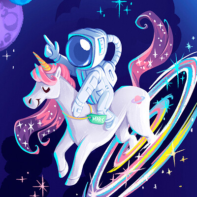 Fabiola monteiro unicorn astronaut space 1