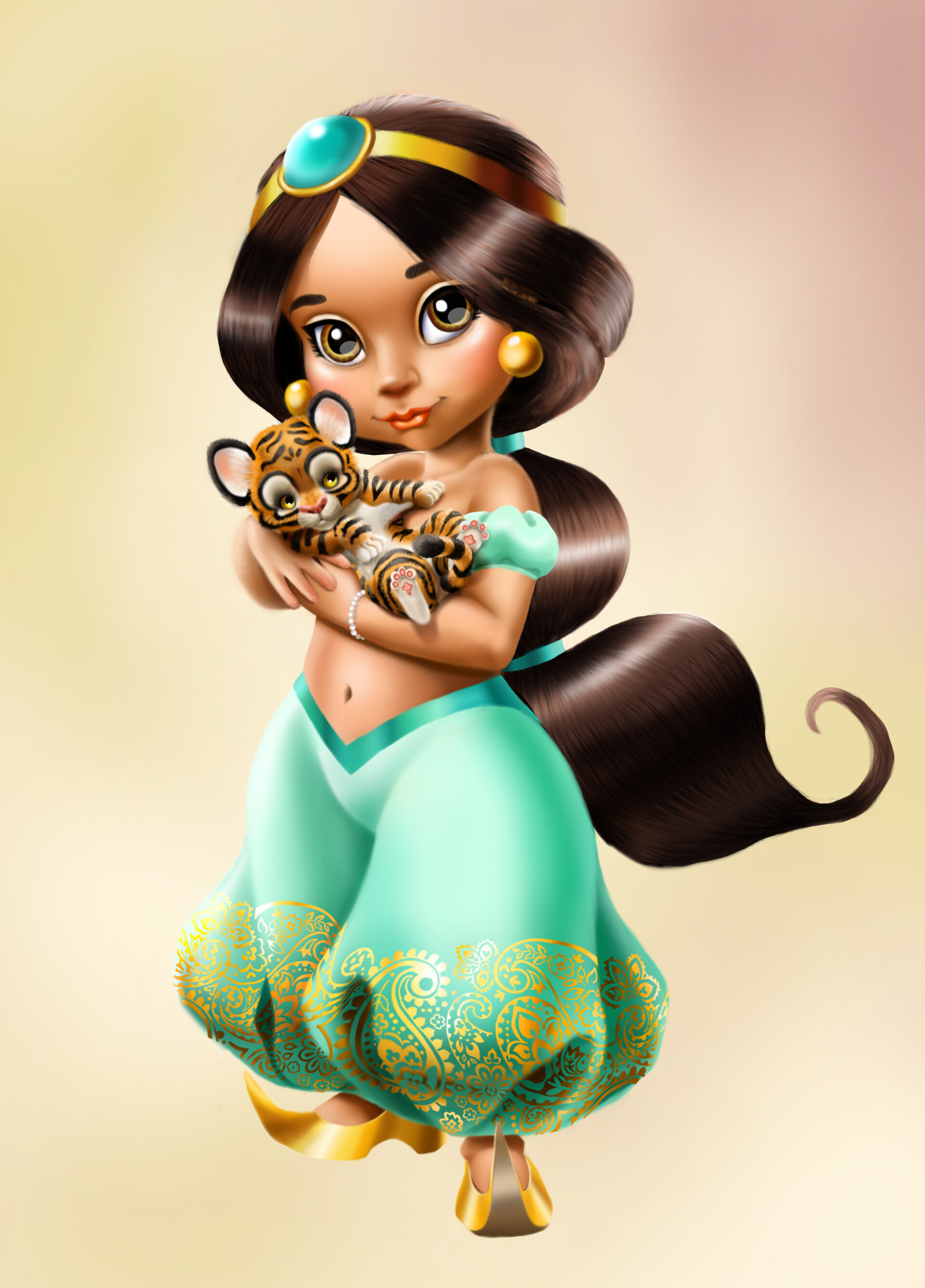 Artstation Toddler Jasmine Kitty Rajah 16
