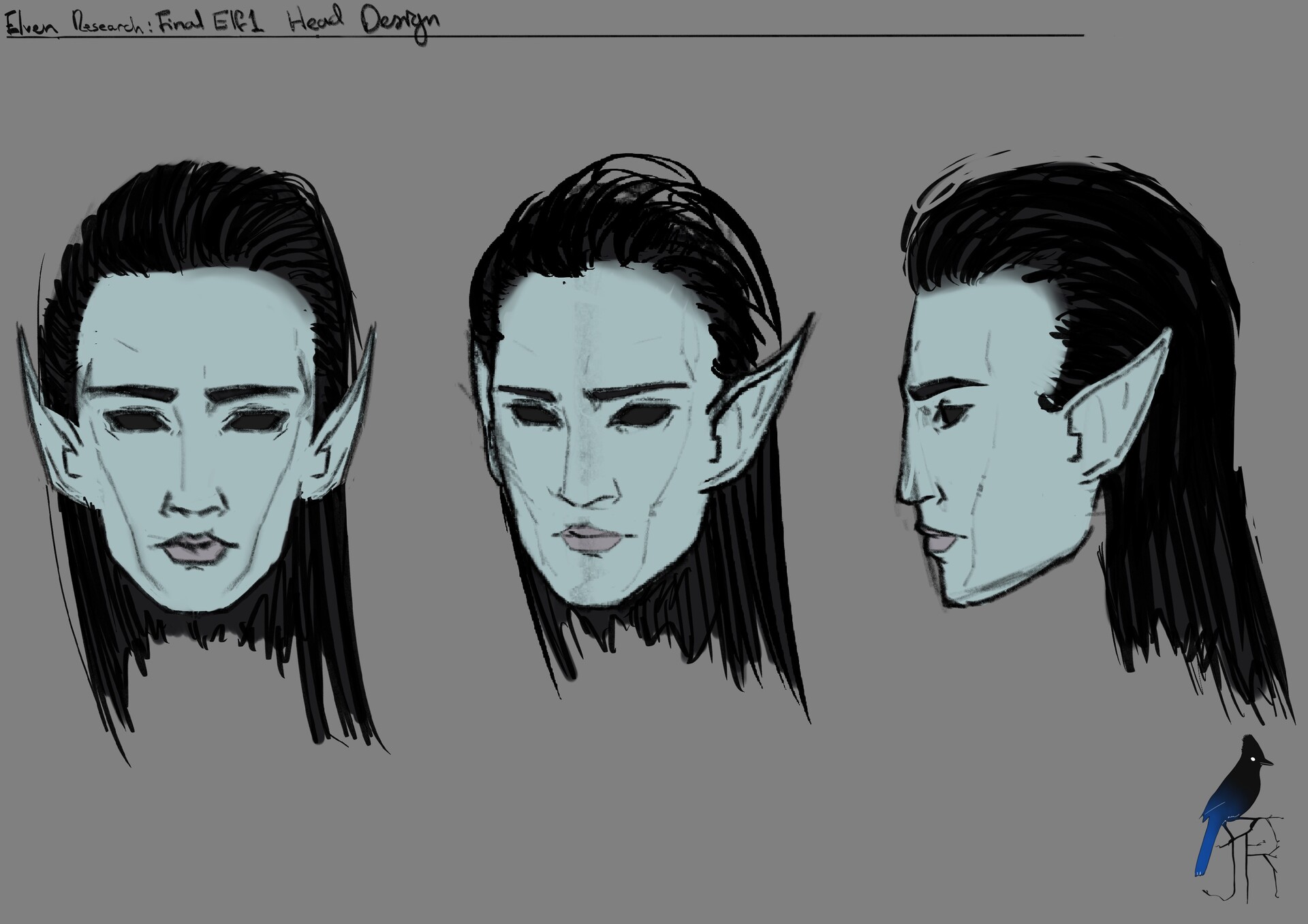 Jay River - Elf 1 Head Design Process