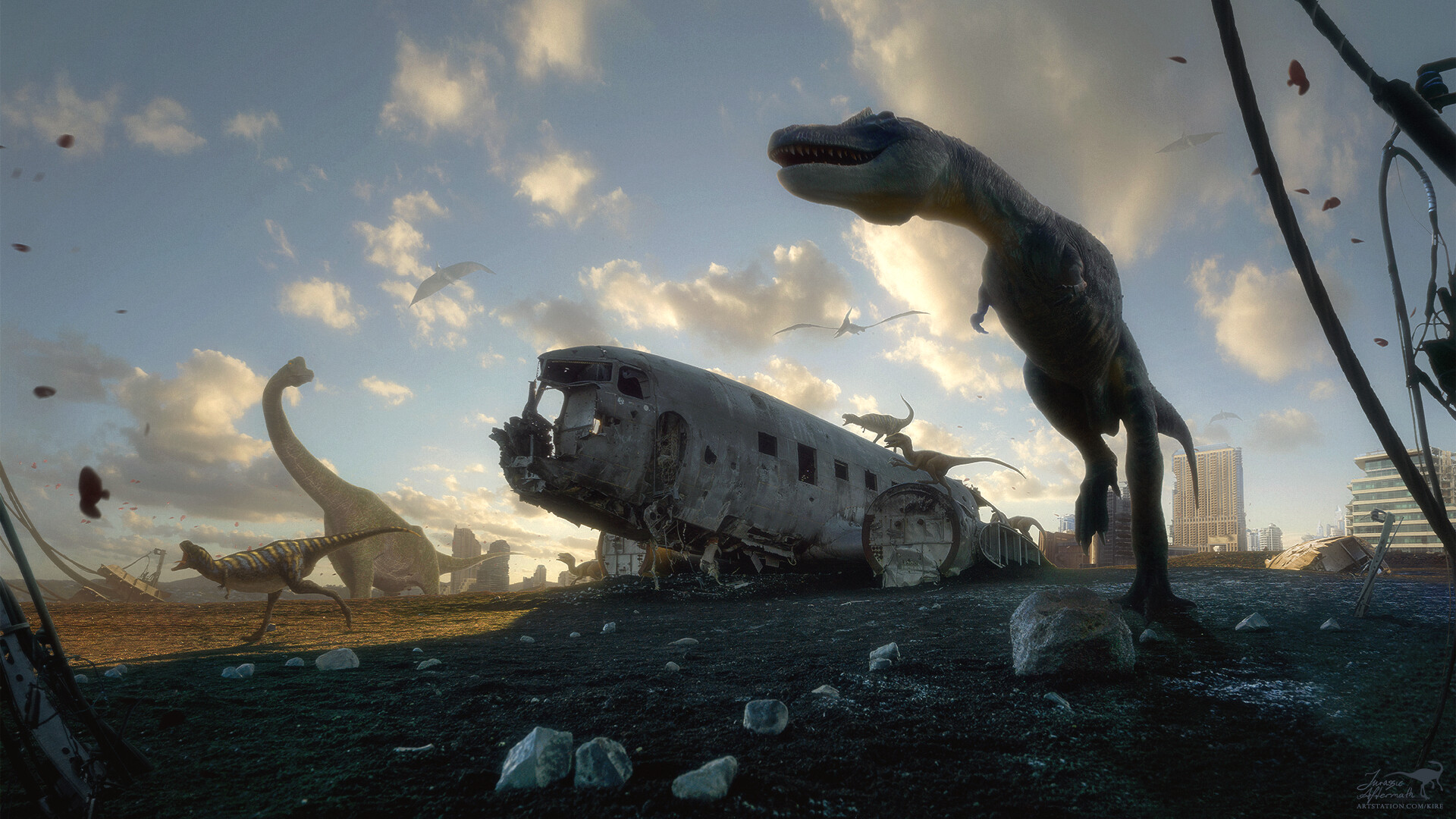 Artstation Jurassic Aftermath Erik Shoemaker