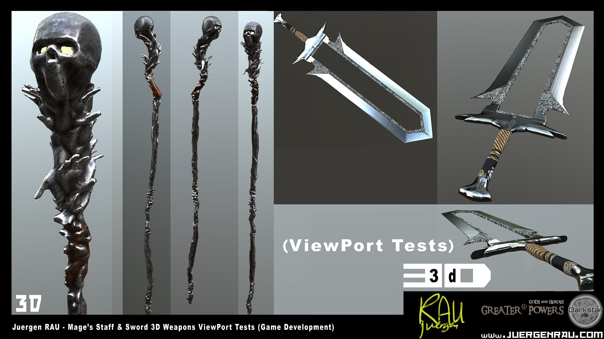 Artstation 0101 2018 10 06 Game Weapons Models Swords Staff