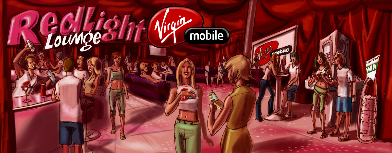 Concept Illustration for Molson/Virgin Mobile