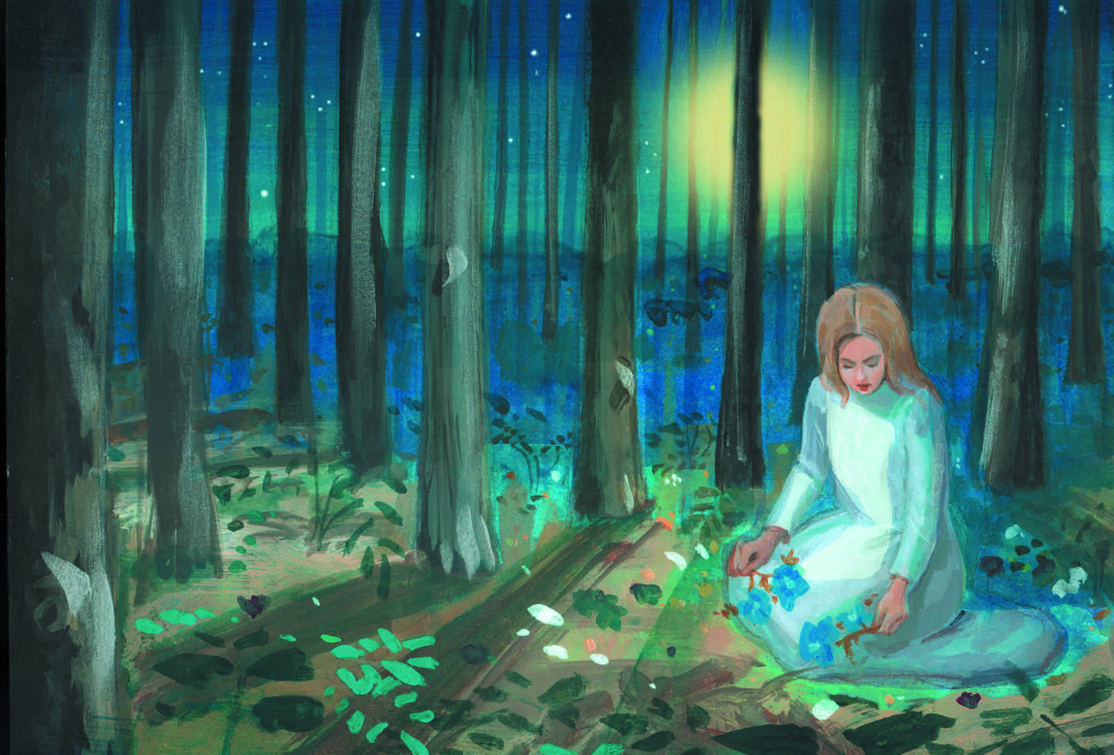 Rough painting for the film "Getting over it", starring Kirsten Dunst and Ben Foster.  A MIRAMAX film.