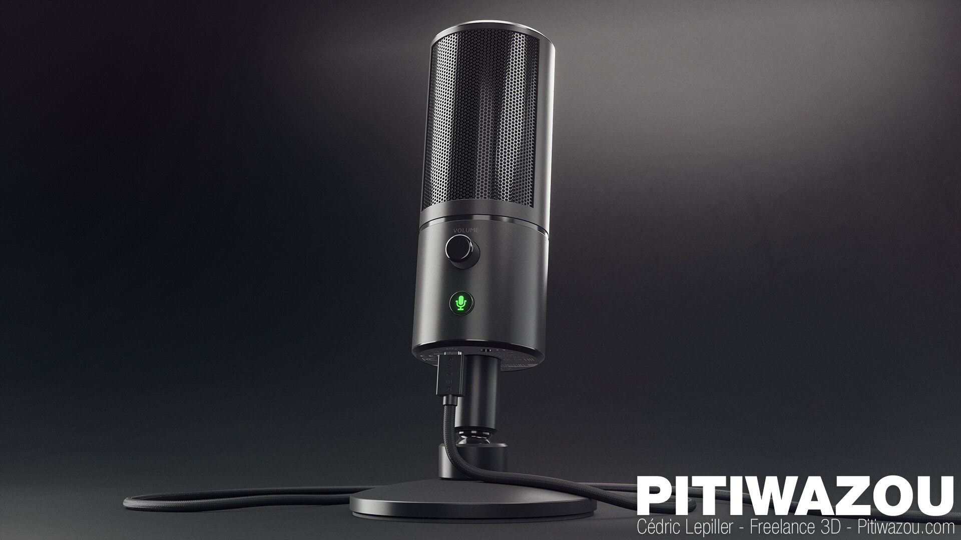 Artstation Razer Seiren X Cedric Lepiller