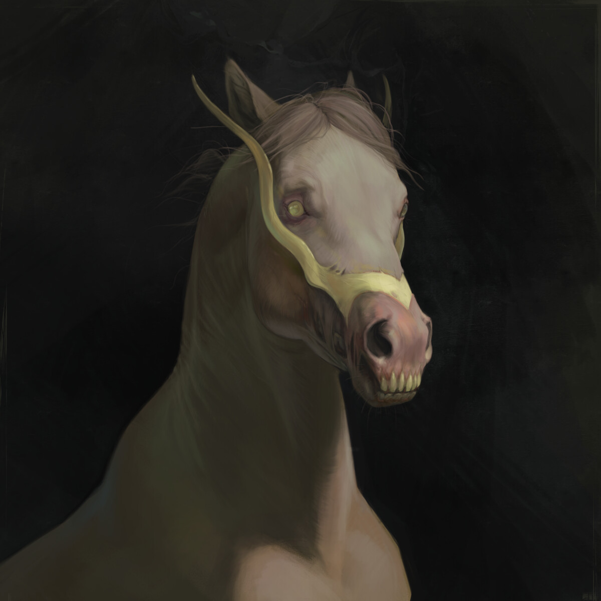 Зомби лошадь рваная шея
