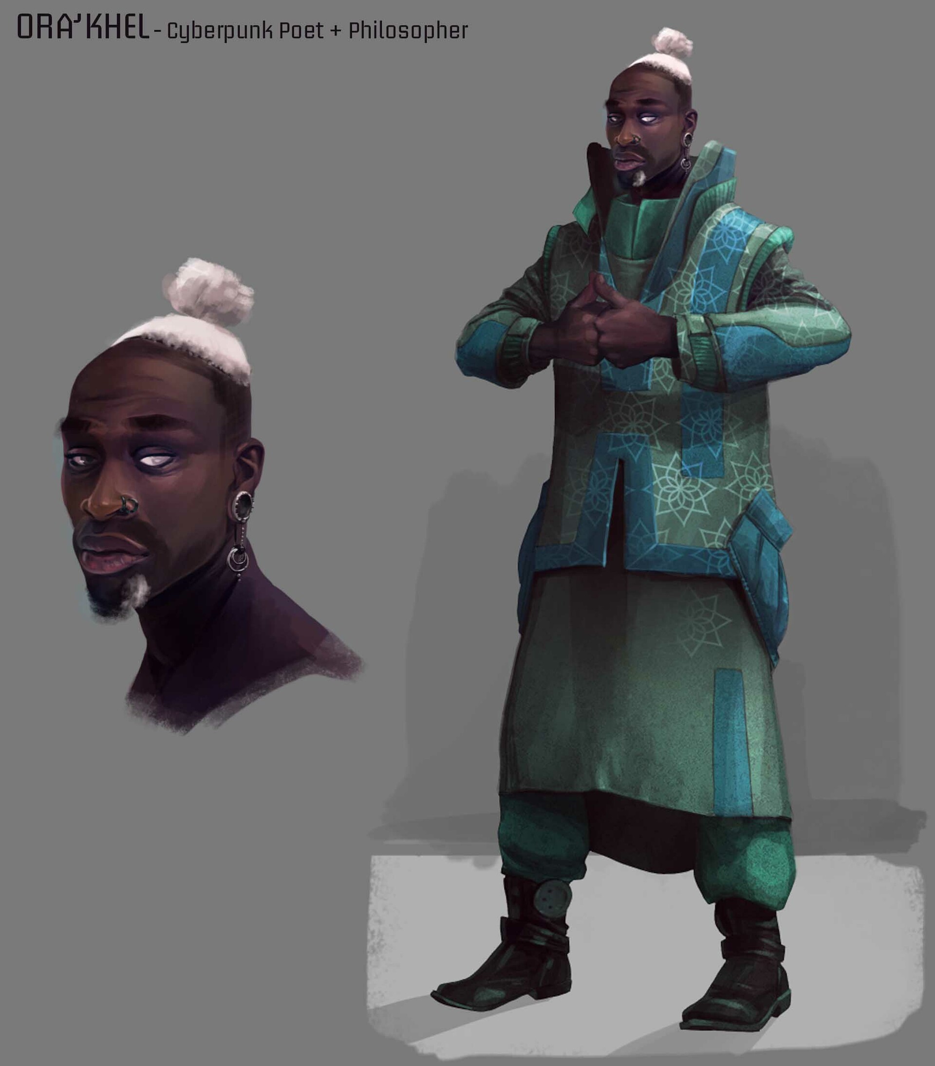 Artstation Ora Khel Cyberpunk Sci Fi Character Design Tara Phillips