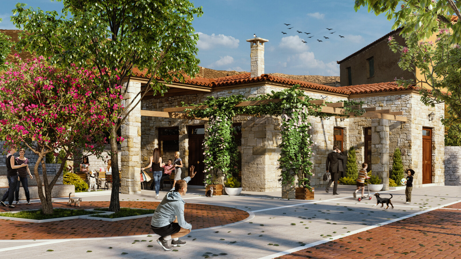 Orea Eleni Public Plaza Cafe
