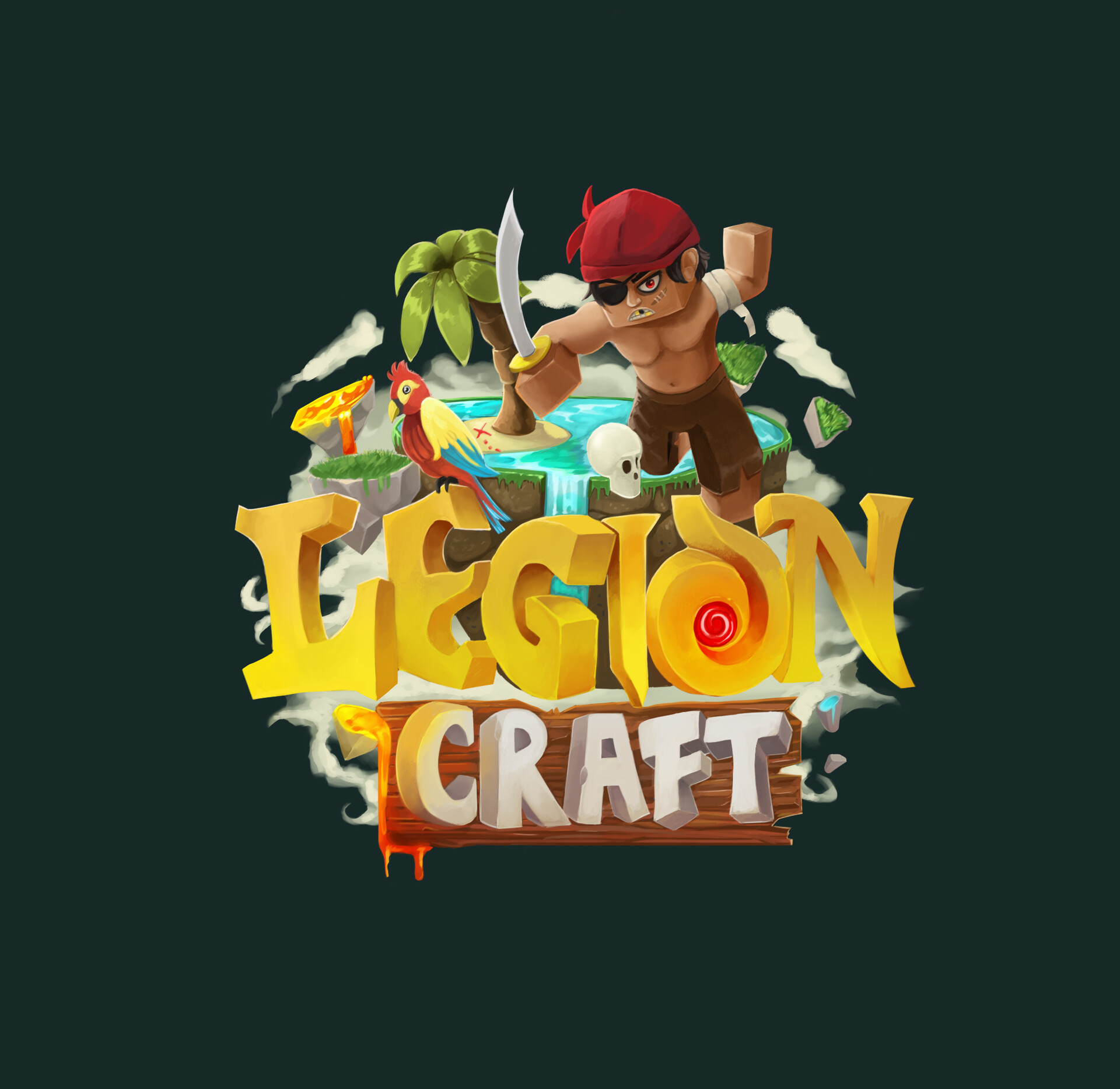 Artstation Legioncraft Minecraft Server Logo Clara Art