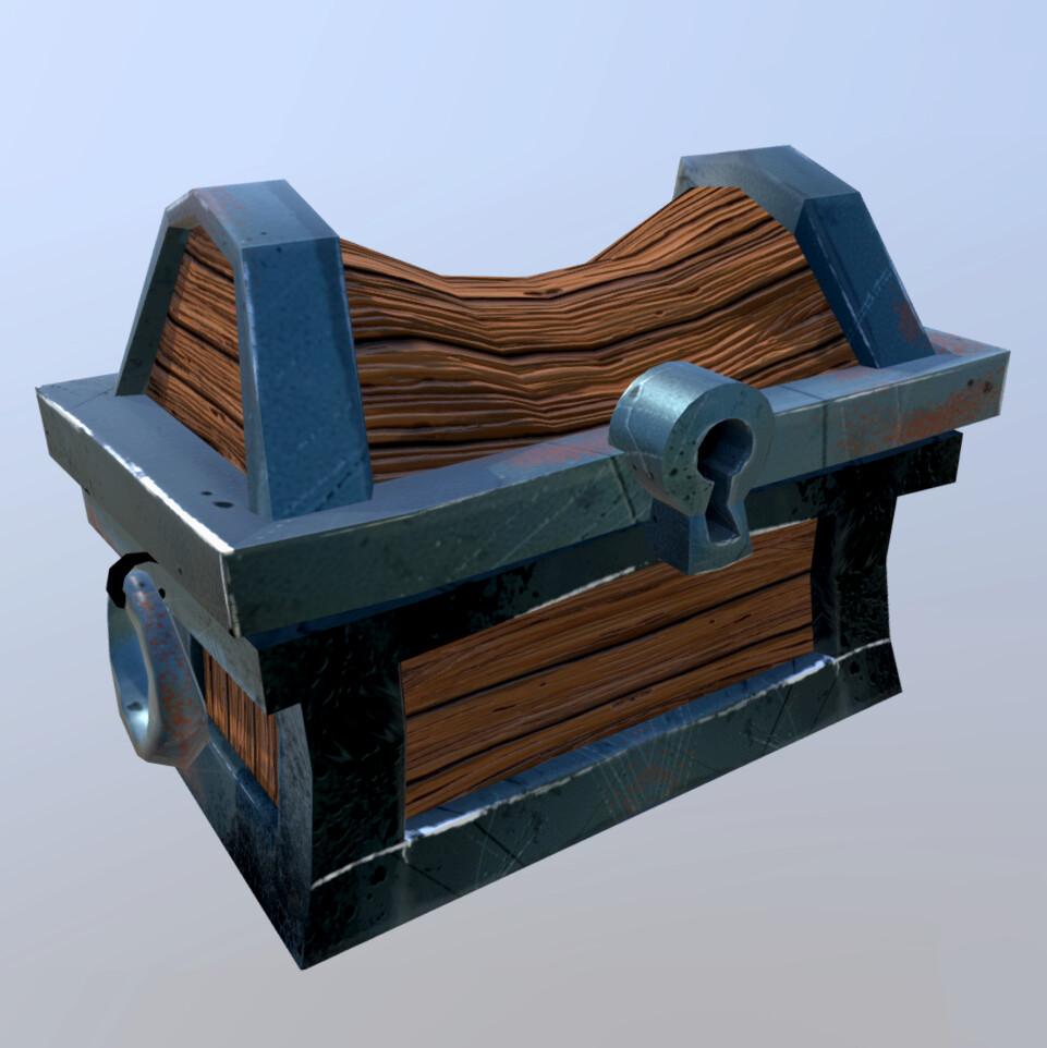 Milena Sorpilli Treasure Chest Concept Maya 3D exercise