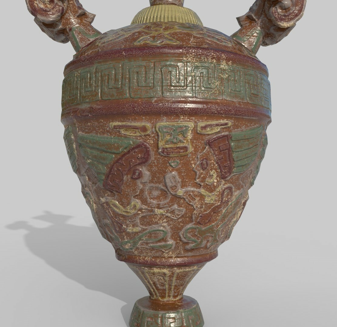 Artstation Ancient Aztec Vase Adam Mcevoy