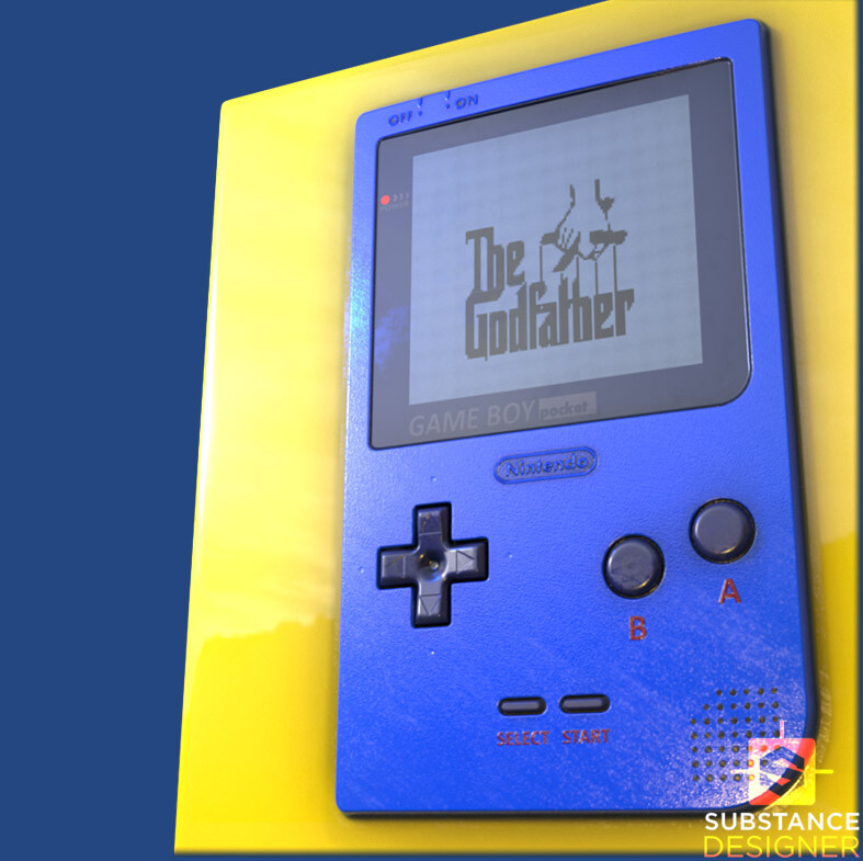 Artstation Game Boy Pocket Substance Designer Luis Oliveira