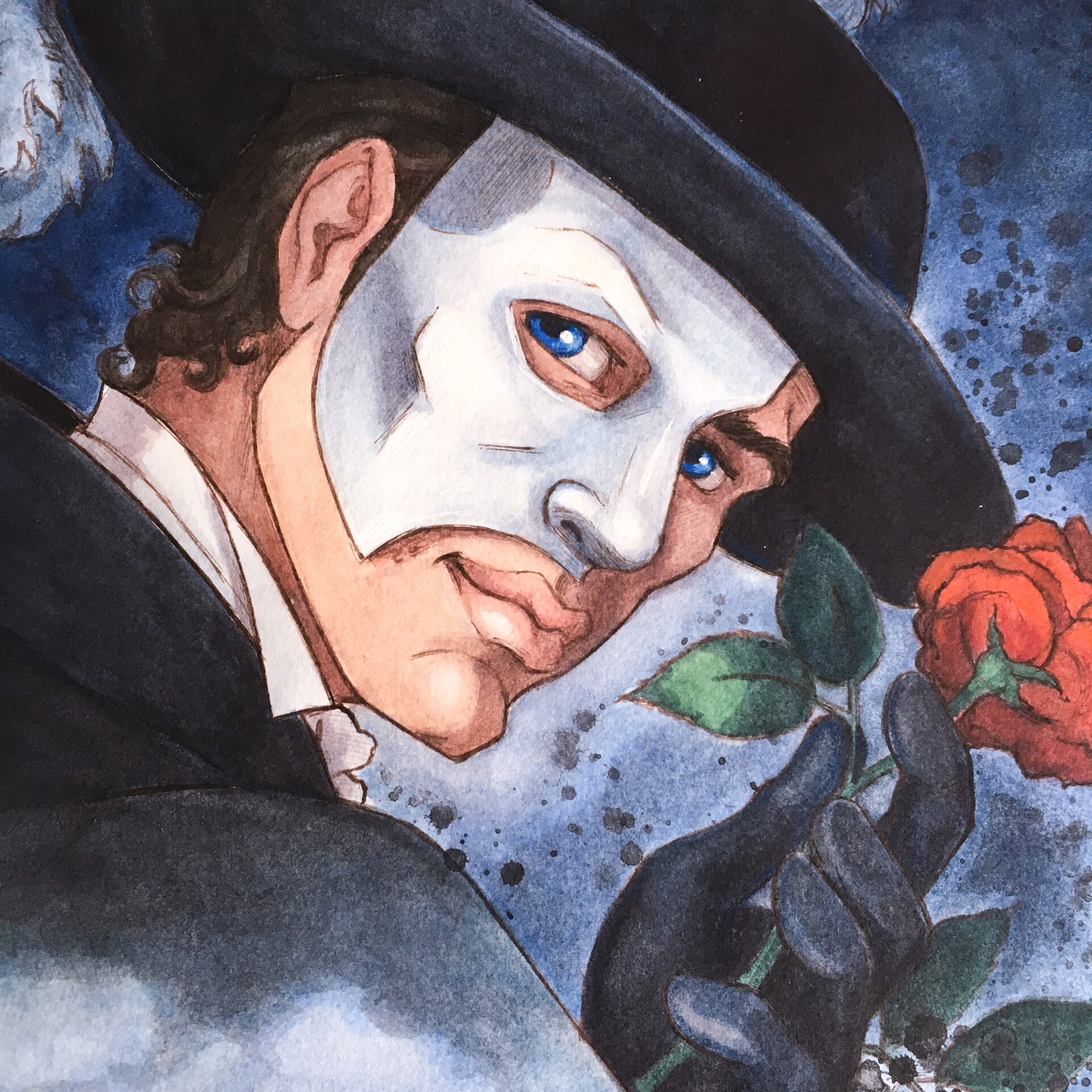 Artstation The Phantom Of The Opera Inktober 2016 Sketchbook Art