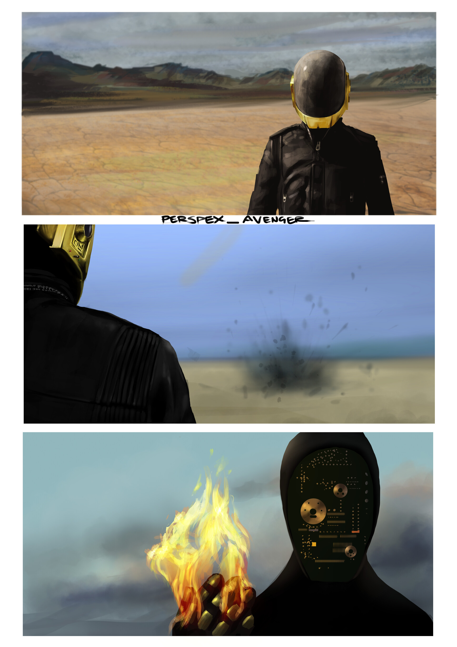 Jordan Perspex Daft Punk Studies